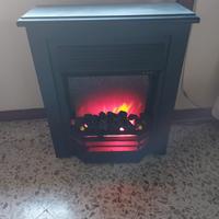 Stufa elettrica con effetto fiamma ardente