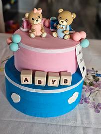 torta scenografica baby shower 