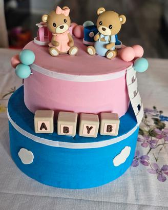 torta scenografica baby shower 