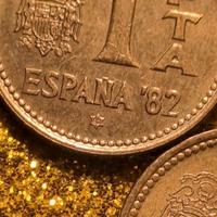 2 monete da 1 Peseta España '82