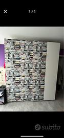 armadio pax ikea 2 metri x 2,36 h colore bianco