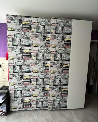 armadio pax ikea 2 metri x 2,36 h colore bianco
