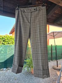 Pantaloni a quadri grigi Superior tg 40