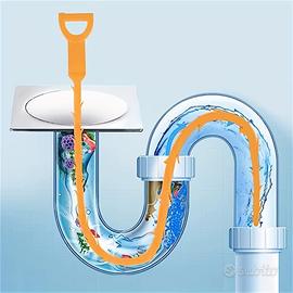 🚿 Set 2 Sturatubi Flessibili 50cm per Lavandino D