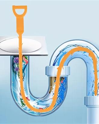 🚿 Set 2 Sturatubi Flessibili 50cm per Lavandino D