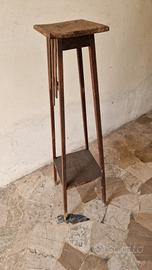 trespolo portafiori vintage in legno anni 50