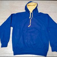 felpa con cappuccio viola tg XXL marca FDM 