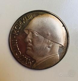 moneta 20 lire mussolini del 1928