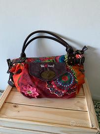2Borse - DESIGUAL multicolore + borsa grigio torto