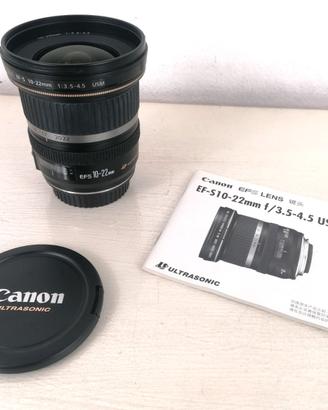 Obiettivo Canon Ultragrandangolare 10-22 STM ottim