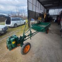 motocoltivatore con rimorchio trazionato