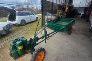 motocoltivatore con rimorchio trazionato