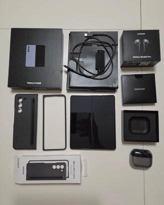 kit Samsung Zfold 5 256gb+galaxy buds 3 pro+cover