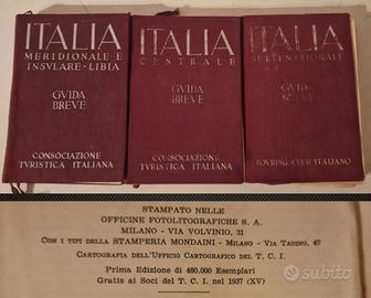 lotto libri guide d'Italia e Libia anni 30,si sped