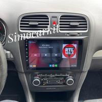 Autoradio Android Carplay 4+64Gb Per Golf 6