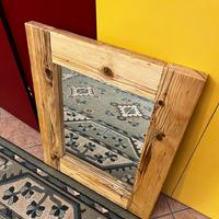 Specchiera rustica in legno massello