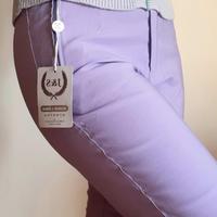pantalone chino donna in cotone nuovo