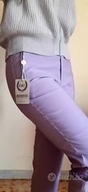 pantalone chino donna in cotone nuovo
