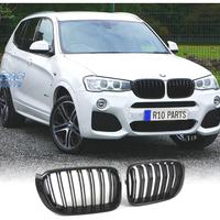 GRIGLIA DOPPIA BMW X3 F25 X4 F26 LOOK M NERO LUCID