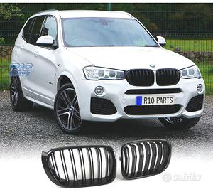 GRIGLIA DOPPIA BMW X3 F25 X4 F26 LOOK M NERO LUCID