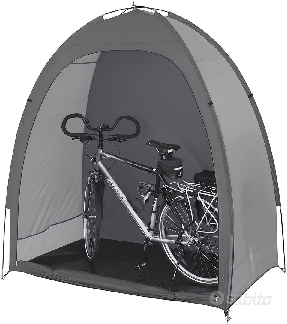 Tenda Deposito Biciclette Impermeabile In Tessuto Oxford 210D – 195x163x80 Cm, Portatile, Con Zip E Pali In Fibra Di Vetro