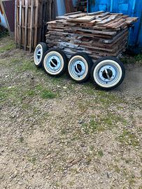 Ruote con cerchi 500l storica