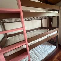 Letto a castello con 3 letti