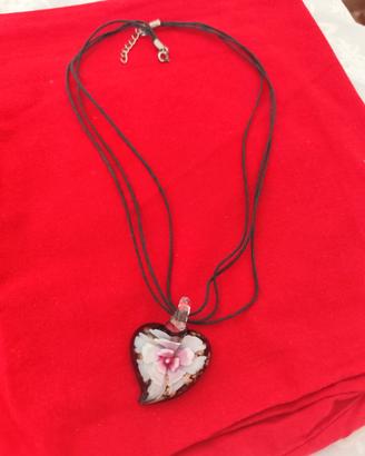 Collana con cionoldolo in vetro