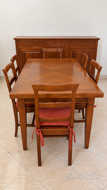 !! tavolo + sedie + credenza come nuova !!