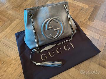 Gucci Soho Pelle Metallizzata