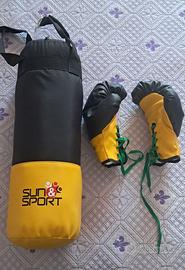 Sacco boxe e guantoni bambino SUN&SPORT