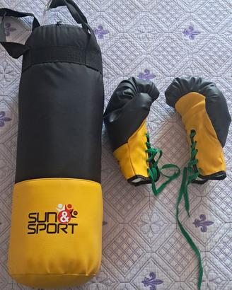 Sacco boxe e guantoni bambino SUN&SPORT