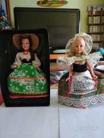 2  bamboline SOUVENIRE D'ITALY  LUCCA E BERGAMO