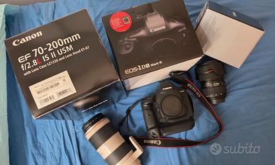 Corredo Canon 1DX Mark III + ottiche varie