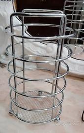 Porta mestoli in acciaio 