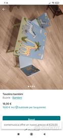 tavolino bambini 