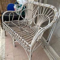 Divano in rattan da esterno e interno