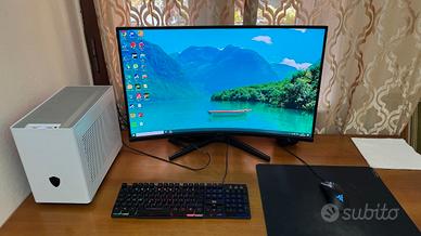 PC Gaming+Monitor MSI 32” Curvo 165Hz+Tastiera