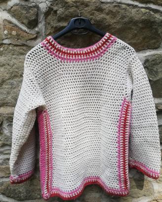 Maglia  primavera fatto a mano uncinetto