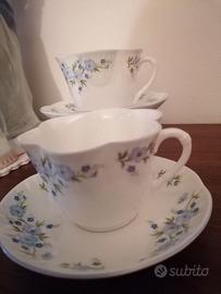 Set da tè x 2 Crown Staffordshire forma dainty