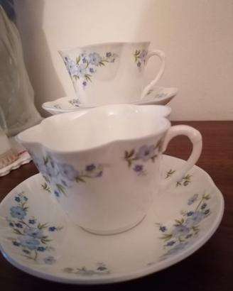Set da tè x 2 Crown Staffordshire forma dainty