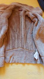 Giubbino donna scamosciato con pelo interno