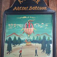 quadro in legno pubblicitario in legno vintage 