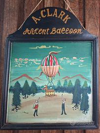 quadro in legno pubblicitario in legno vintage 