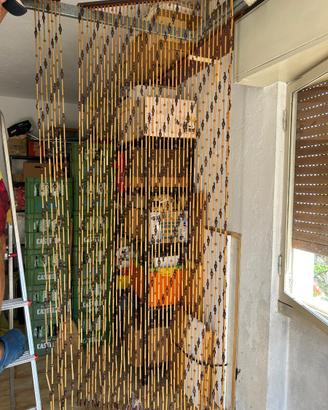 Tenda in legno di bamboo