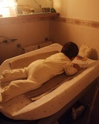 Fasciatoio Cam con vaschetta e portaoggetti