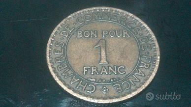 FRANCIA 1 Franc Chambres De Commerce 1922, composi
