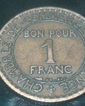 FRANCIA 1 Franc Chambres De Commerce 1922, composi