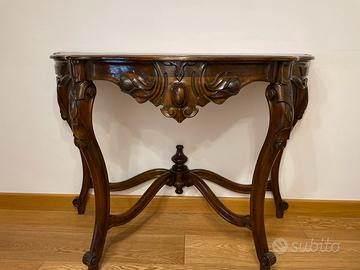 Consolle Luigi Filippo in mogano