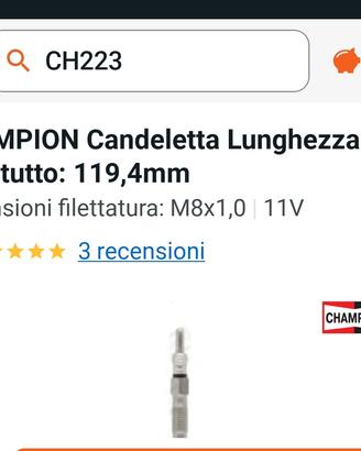 candelette di accensione per fiat  G.punto